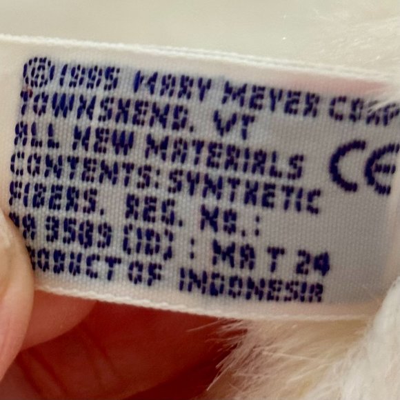 1995 Vintage Mary Meyer White Furry Duck - Picture 2 of 5